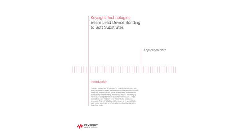 Beam Lead Device Bonding to Soft Substrates